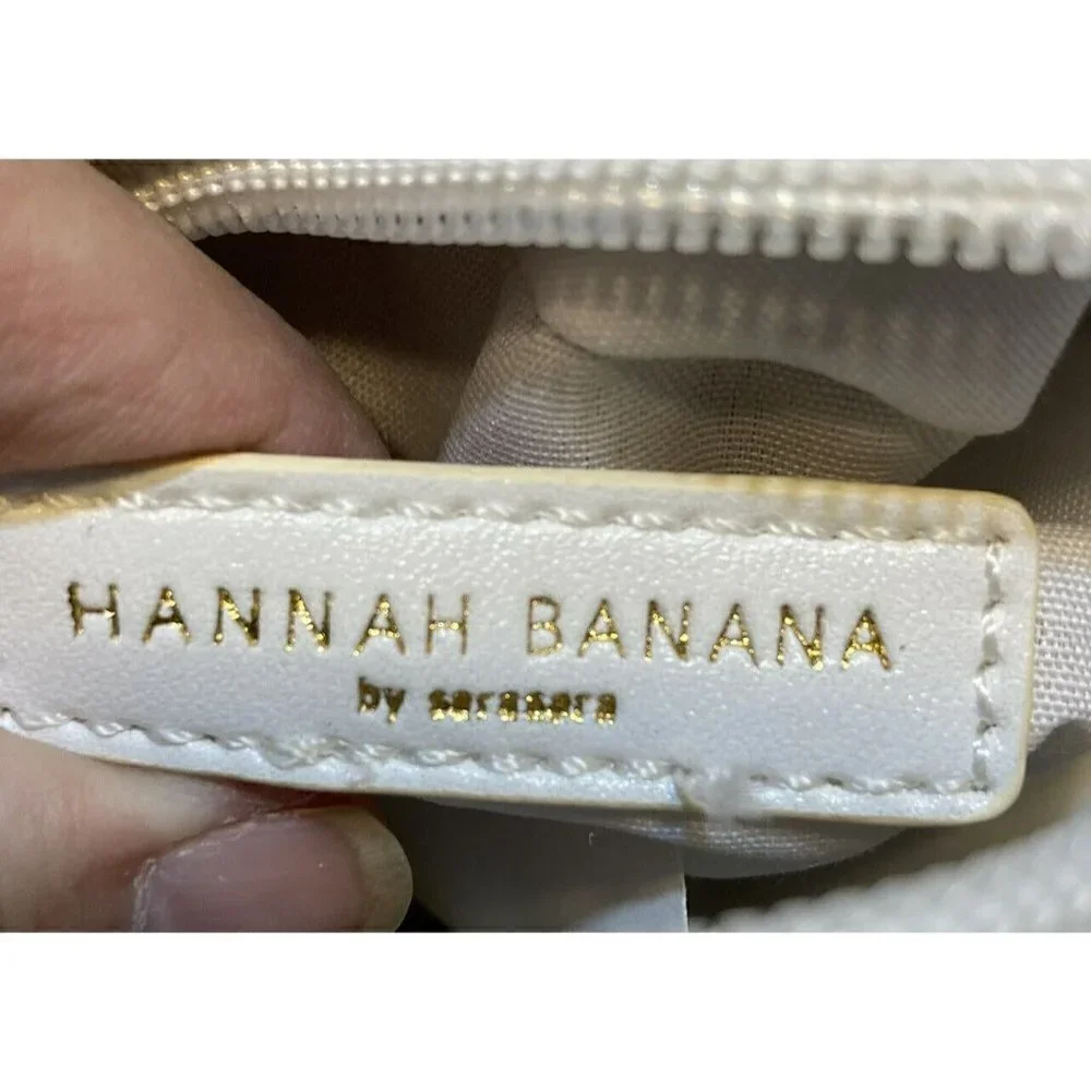 Hannah Banana Fun Cupcake Crossbody Pink Black White Gold‎ Chain Handbag …